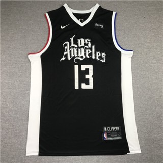 ปัตตาเลี่ยน NBA Season Los Angeles อเนกประสงค์ 2021 #13 เสื้อกีฬาบาสเก็ตบอล Paul George Jersey City สีดํา 649224