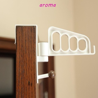 Aroma ตะขอแขวนประตูห้องน้ํา อเนกประสงค์ แบบพกพา หมุนได้ ไม่ต้องเจาะรู