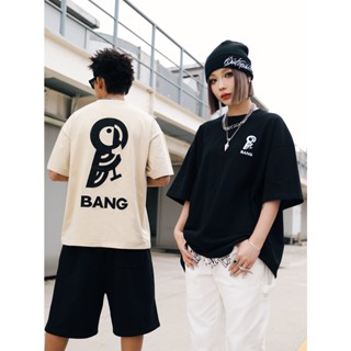 เสื้อยืดแขนสั้นลําลอง พิมพ์ลายนกแก้ว Bang Bang TEET ทรงหลวม สําหรับผู้ชาย