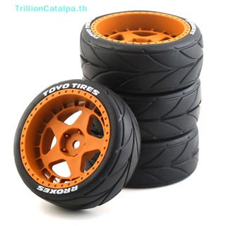 Trillioncatalpa อะไหล่ยางล้อรถบังคับ 1:10 WRC TT02 XV01 4 ชิ้น ต่อชุด