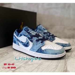 รองเท้าผ้าใบ n Air Jordan 1 (Nike Jordan denim)