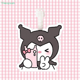 &lt;Yiwuyuan&gt; Sanrio Kuromi พวงกุญแจพลาสติก จี้ตุ๊กตาการ์ตูนอนิเมะน่ารัก สําหรับห้อยกระเป๋าเดินทาง กระเป๋าเป้สะพายหลัง