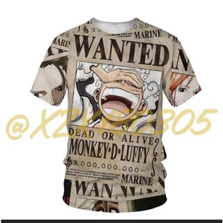 เสื้อเชิ้ต ลายการ์ตูนอนิเมะ One-Piece 3D 01