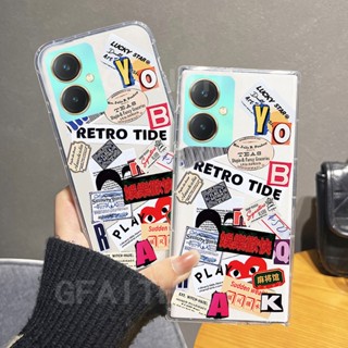 เคสโทรศัพท์มือถือแบบนิ่ม ใส กันกระแทก ลายภาพประกอบ สไตล์ใหม่ สําหรับ VIVO Y27 Y36 Y78 4G 5G 2023 Y27 Y36