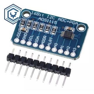 โมดูลขยายเสียง 16 Bit I2C ADS1115 ADC 4 ช่อง พร้อมเครื่องขยายเสียง Pro สําหรับ Arduino RPi