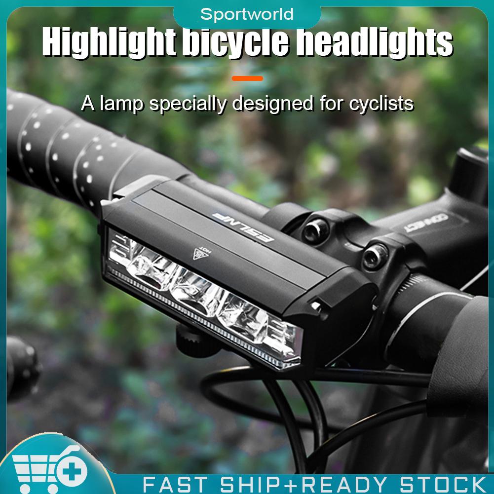 ❀sportworld【In Stock】 Bike Light Aluminium Alloy Bicycle Flashlight Cycling Accessories (Style A)
