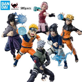 Bandai SHFiguarts 2.0 Naruto: Shippuden Kakashi Hatake No 1 Naruto Sasuke Sakura Uchiha Madara SHF โมเดลฟิกเกอร์อนิเมะ ของเล่นสําหรับเด็ก