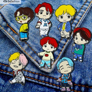 เข็มกลัดโลหะ ลายการ์ตูน Idol BTS อุปกรณ์เสริม