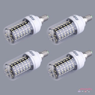 หลอดไฟ LED E14 15W 138 SMD 4014 220V-240V พร้อมฝาครอบ 4 ชิ้น