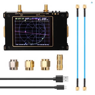 เครื่องวิเคราะห์เครือข่ายเวกเตอร์ หน้าจอขนาดใหญ่ 3.2 นิ้ว S-A-A-2 V2 เครื่องวิเคราะห์เสาอากาศคลื่นสั้น HF VHF ฟิลเตอร์ดูเพล็กซ์