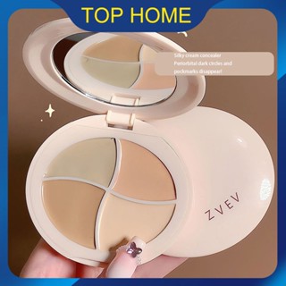 ZVEV Concealer คอนซีลเลอร์เนื้อครีมไม่หลุดลอก, ปกปิดรอยคล้ำ, รอย, กระ, ไม่ติดแป้ง, แผ่นคอนซีลเลอร์สว่างขึ้น Top1Store