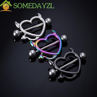 Somedayzl จิวเจาะร่างกาย รูปปีศาจวัว บาร์เบลล์ เครื่องประดับสําหรับผู้หญิง