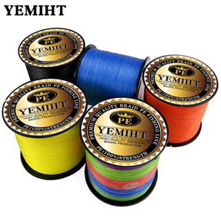 Yemiht สายเอ็นตกปลา PE แบบถัก 500 ม. 300 ม. 100 ม. 4 เส้น 10-120LB