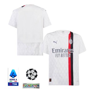 เสื้อกีฬาแขนสั้น ลายทีม Milan 2023 2024 ไซซ์ S - 4XL