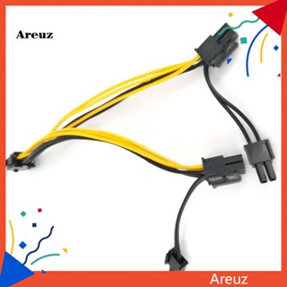 Are สายเคเบิลพาวเวอร์ซัพพลายการ์ดจอ PCI-E 6-Pin เป็น 6+2-Pin 6-Pin 8-Pin 20 ซม. สําหรับเคสคอมพิวเตอร์