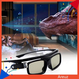 Are GL1800 แว่นตา 3D ความละเอียดสูง น้ําหนักเบา สีดํา สําหรับโปรเจคเตอร์ DLP LINK 3D Tv