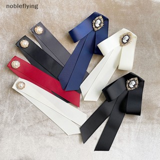 Nf ใหม่ เข็มกลัดโบว์ริบบิ้น สวยหรู เครื่องประดับ สําหรับผู้หญิง nobleflying