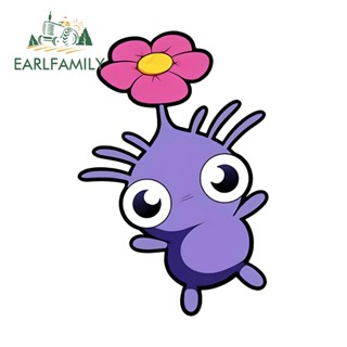 Earlfamily สติกเกอร์กันแดด ลายอนิเมะ Pikmin 13 ซม. x 8.7 ซม. สําหรับตกแต่งรถยนต์