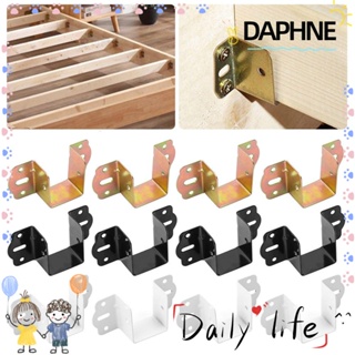 Daphne 4 ชิ้น บานพับปิดเตียง ฮาร์ดแวร์กลาง รองรับการเชื่อมต่อ ตะขอสลัก มุมโค้ด