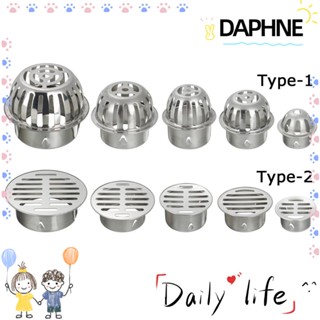 DAPHNE ฝาครอบท่อระบายน้ํา สเตนเลส ทนทาน ป้องกันฝน สําหรับติดหลังคารถยนต์