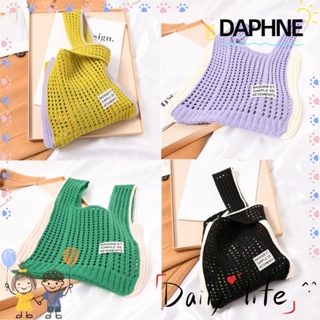 Daphne กระเป๋าถือ กระเป๋าสะพายไหล่ กระเป๋าช้อปปิ้ง ผ้าถัก ออกแบบเฉพาะ ผูกปม