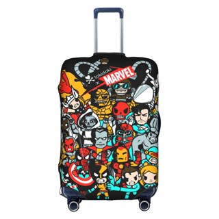 【พร้อมส่ง】ผ้าคลุมกระเป๋าเดินทาง กันน้ํา กันฝุ่น ลายการ์ตูน Marvel ขนาด 18 นิ้ว - 32 นิ้ว