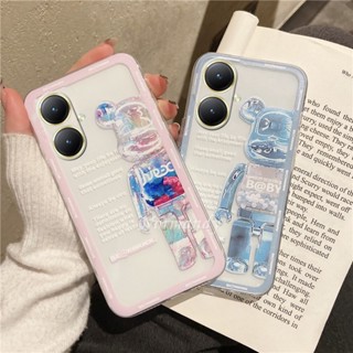 พร้อมส่ง เคสโทรศัพท์มือถือ ซิลิโคนนิ่ม ใส กันกระแทก ลายการ์ตูนหมีน่ารัก เรียบง่าย สําหรับ VIVO Y27 Y78 Y36 4G 5G