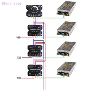 Standhappy ใหม่ ตัวควบคุมเครื่องขยายเสียง DC 5V-24V LED สีเดียว RGB RGBW RGBWW RGB CCT 30A CH