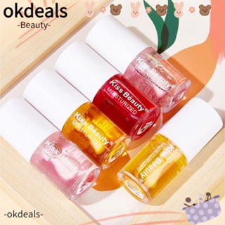 OKDEALS ลิปกลอส เนื้อลิขวิดกํามะหยี่ ติดทนนาน สําหรับแต่งหน้า