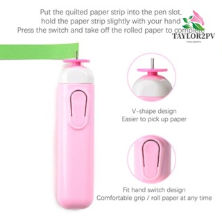Taylor2pv ม้วนกระดาษไฟฟ้า พลาสติก แฮนด์เมด สีฟ้า สําหรับตกแต่งสมุดภาพ DIY