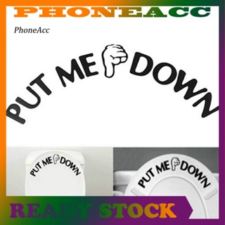 Phoneacc สติกเกอร์ ลายท่าทางตลก PUT ME DOWN สําหรับติดตกแต่งที่นั่งชักโครก ห้องน้ํา