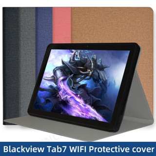 เคสแท็บเล็ตหนัง PU แบบพับได้ สําหรับ Blackview Tab7 Wifi 4G 10.1 นิ้ว Blackview Tab 7 Wifi