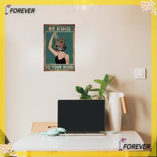 Forever โปสเตอร์โลหะอลูมิเนียม สไตล์วินเทจ 8×12 นิ้ว สําหรับผู้หญิง