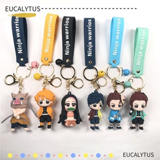 EUTUS พวงกุญแจ PVC โมเดล Zenitsu Agatsuma Nezuko Tanjirou no Yaiba