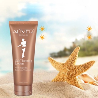 AlIver Premium Self-Tanning Lotion, With Petides,Serum &amp; Vitamin E