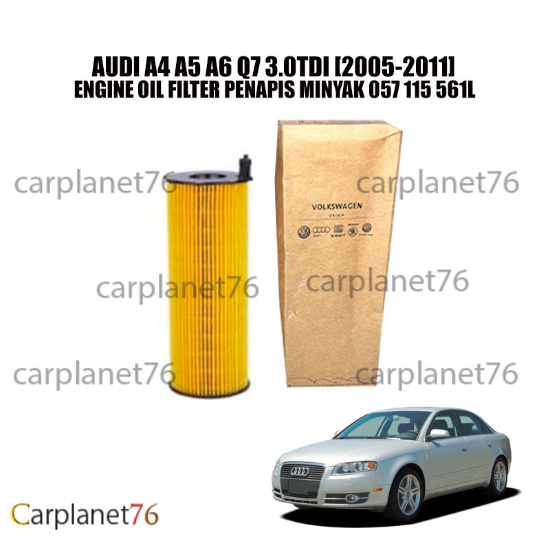 AUDI A4 A5 A6 Q7 3.0TDI [2005-2011] กรองน้ํามันเครื่องยนต์ PENAPIS MINYAK 057 115 561L