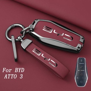 Byd Atto 3 เคสกุญแจรีโมทรถยนต์ โลหะผสมสังกะสี สําหรับ BYD Yuan plus