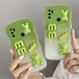 เคส vivo y50 เคส เคสวีโว่ y50 เคสโทรศัพท์มือถือ ลายตุ๊กตา 3D ไล่โทนสี สําหรับ vivo y30 vivo y50 vivo y50