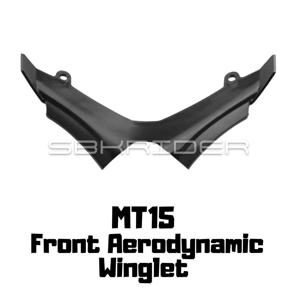 Yamaha MT15 Winglet Aerodynamic ด้านหน้า Beak จมูก Fairing Cowl Smooth Edge สําหรับความเสถียรที่เพิ่