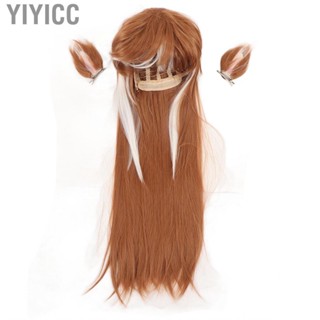 Yiyicc Cosplay Wig Long Straight Adjustable Exquisite Game Anime