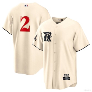 Ani 2023-2024 MLB Texas Rangers Jersey Semien Button Down เสื้อคาร์ดิแกนเบสบอล เสื้อยืด เสื้อกีฬา City Edition Cin