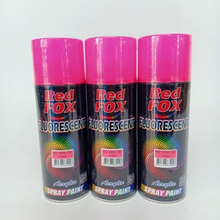 สีสเปรย์ เรดฟ็อกซ์ RED FOX สะท้อนแสง #1002 (F6) Pink 1กระป๋อง 400ซีซี ของแท้ สีสวยสด สินค้าคุณภาพ (MS_Parts Online.)