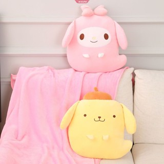 Sanrio Cinnamoroll Mymelody Kuromi หมอนผ้าห่ม โซฟา เบาะรองหลัง สบาย อเนกประสงค์ [ZXL]