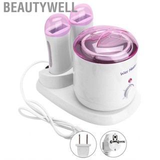 Beautywell 3-In-1 800ml Electric Adjustable Wax Heater Warmer Painless Body Hair  Machine  for Full Legs Face Eyebrows Bikini Home Use