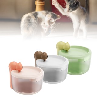 Pets Shop เครื่องกรองน้ำดื่มแมวอัตโนมัติ Smart Induction Wireless Waterer Filter Silent Live Water Fountain Bowl