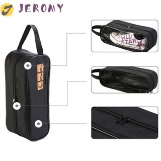 Jeromy กระเป๋าเก็บรองเท้า แบบพกพา ฝึกโยคะ กันน้ํา ยิม ระบายอากาศ กล่องเคสรองเท้า