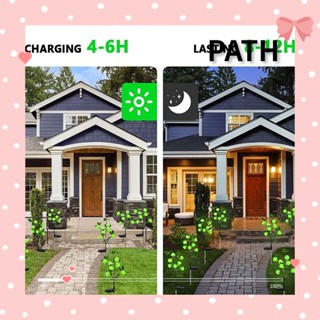 Path โคมไฟพลังงานแสงอาทิตย์ กันน้ํา สําหรับตกแต่งภูมิทัศน์ต้นไม้ ลานบ้าน