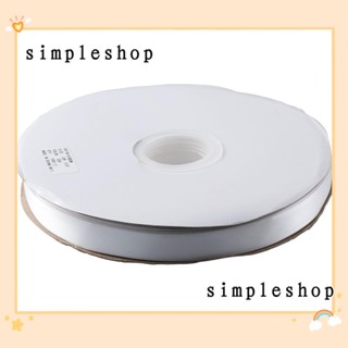 Simple ริบบิ้นผ้าซาติน โพลีเอสเตอร์ สีขาว 5/8 นิ้ว *100 หลา สําหรับห่อของขวัญ