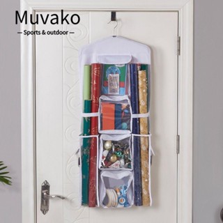 Muvako ถุงกระดาษห่อของขวัญ แบบแขวน มีหลายช่อง สีดํา สําหรับเด็ก