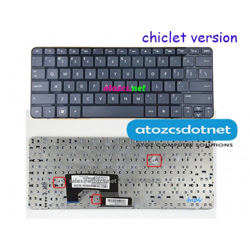 HP Mini 210 110-3558TU 3510NR 3530NR 4125tu 4000 3000 4117tu คีย์บอร์ด